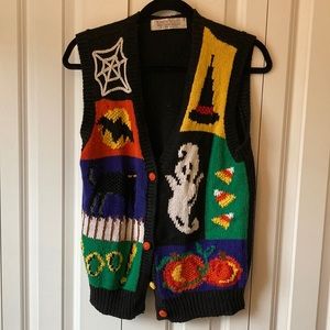 Vintage Knit Halloween Vest